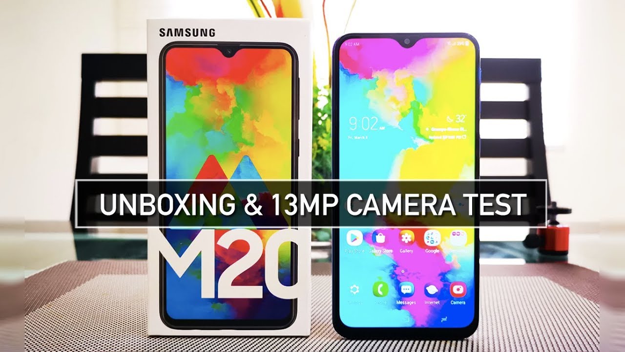 Samsung M20 Unboxing, Infinity-V Display, 13MP Camera Test Review