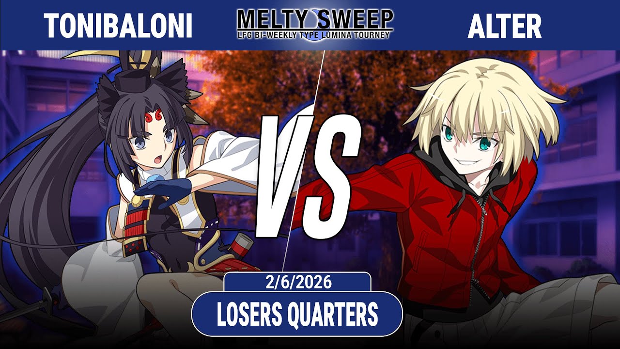 Melty Sweep 75 | ToniBaloni (Ushiwakamaru) VS. Alter (Mario) | MBTL Netplay Bracket