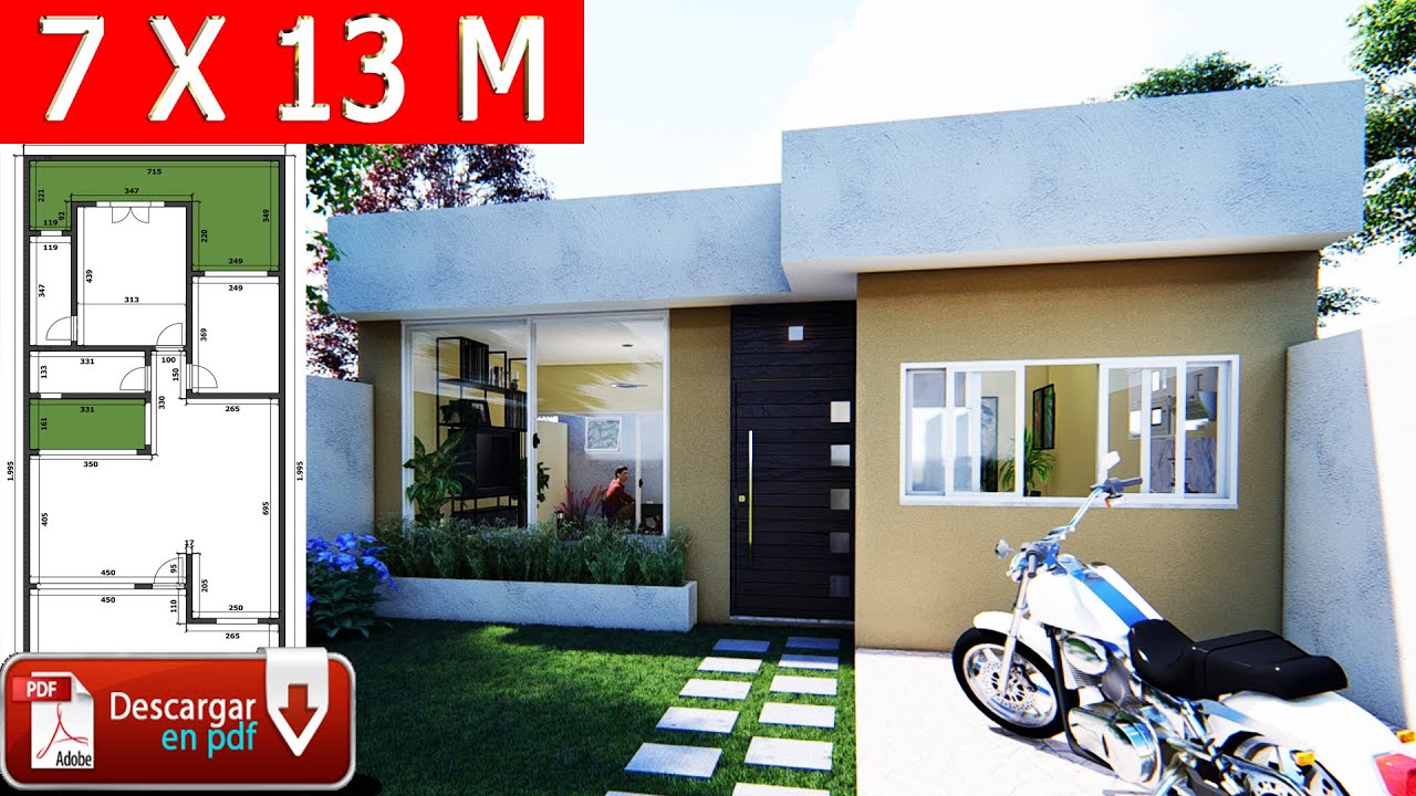 Plano de Casa 7 x 13 m / House 7 x 13 m