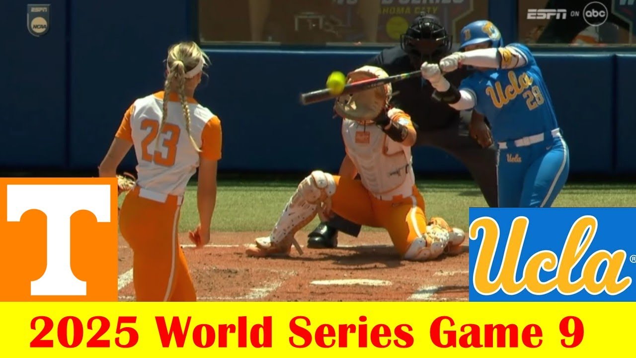 #9 UCLA vs #7 Tennessee Softball Highlights, 2025 NCAA World Series Game 9