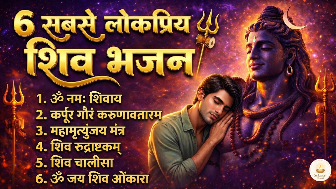 🔱 शिव जी के 6 सबसे शक्तिशाली भजन | Shivratri | Sawan | Monday Spl | Om Namah Shivaya | Shiv Chalisa