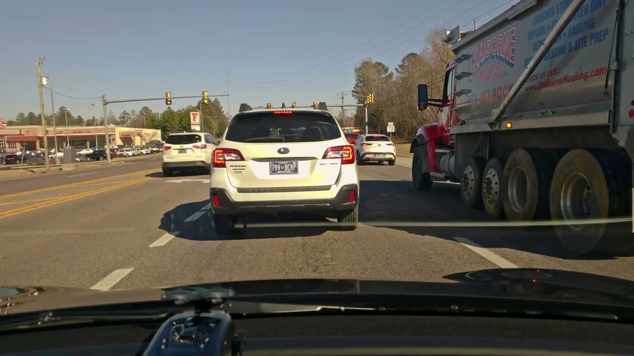 Trip to Pigeon Forge. FSD v14.2.2.2. Sloth Mode. Self-Driving (5X Speed). January 19th, 2026