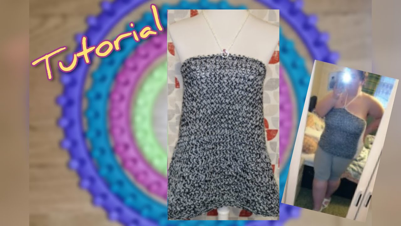Wie du dieses Sommer-Top mit Netzmuster auf deinem Strickring strickst