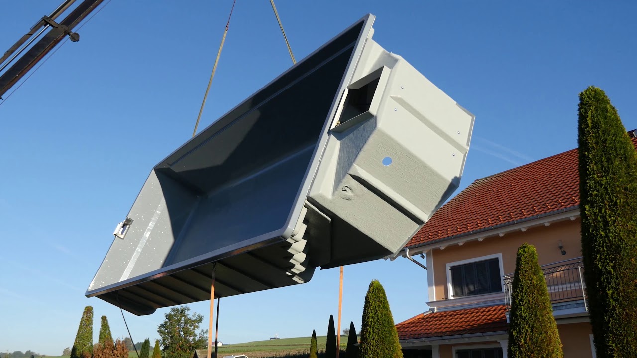 Pool Lieferung, Einbau und Garten