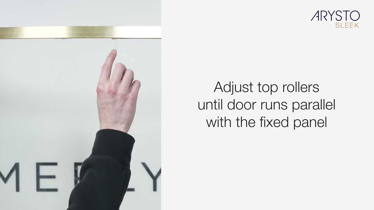 Fitting Video Arysto Sleek Quadrant Door