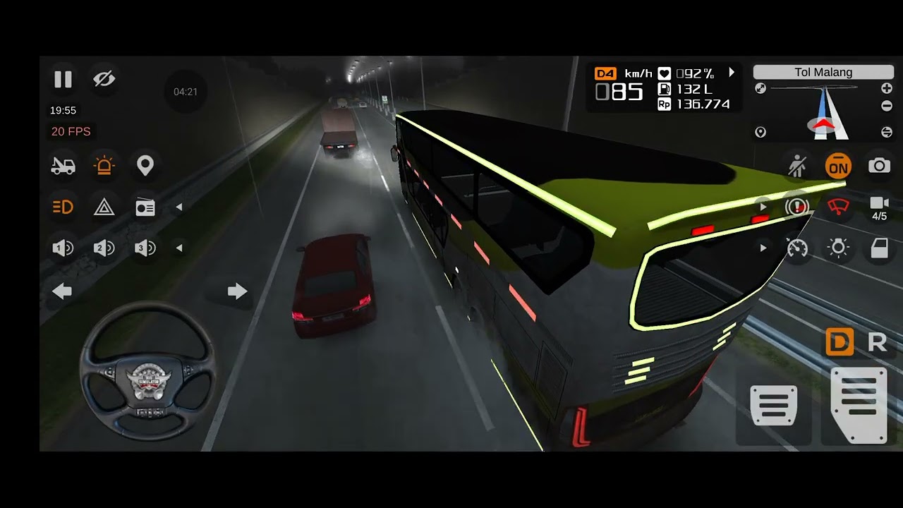 রাতের হাইওয়েতে ঝোড়ো গতিতে বাস চালানো! 🚌💨 | Bus Simulator