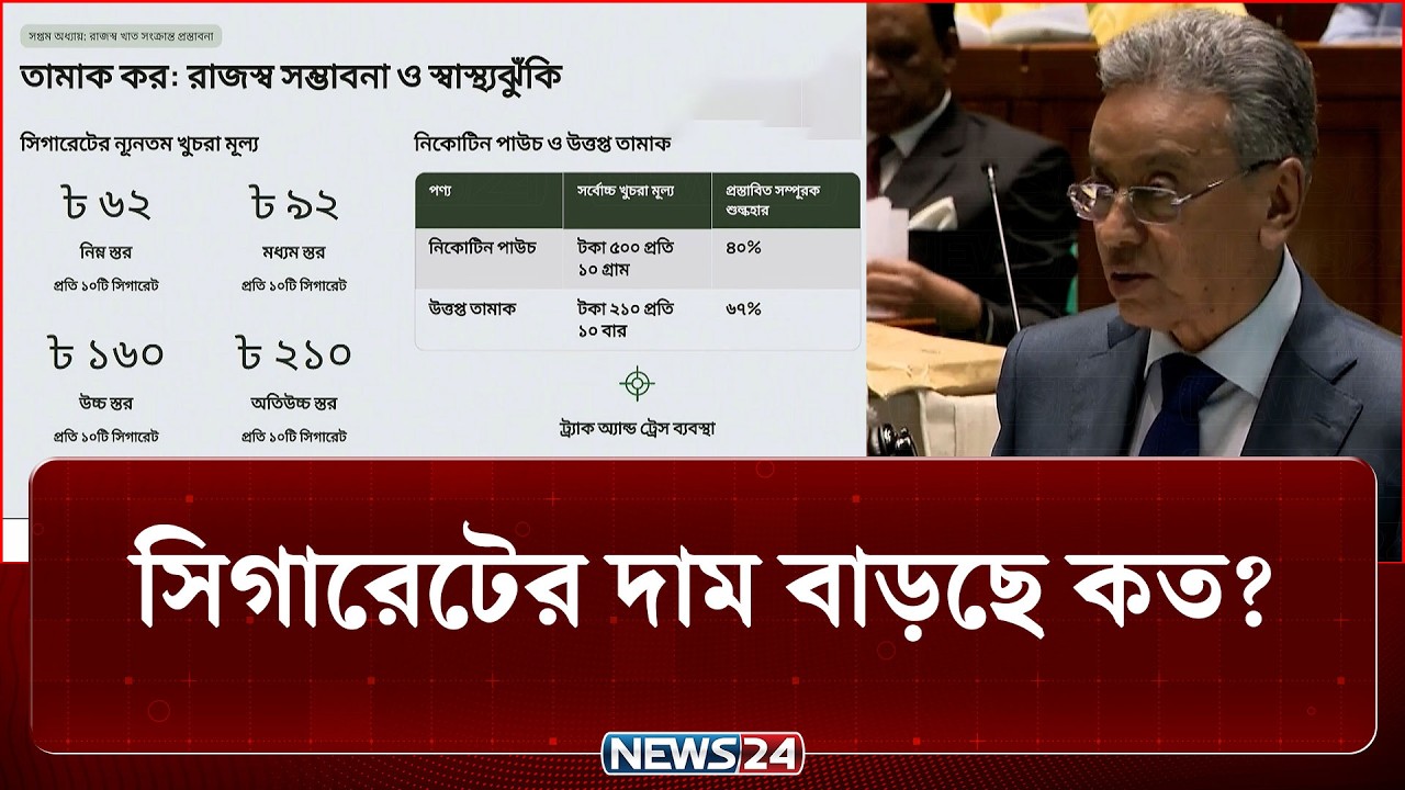 সি'গা'রে'টে'র দাম বাড়ছে কত? | Amir Khosru | Parliament | NEWS24