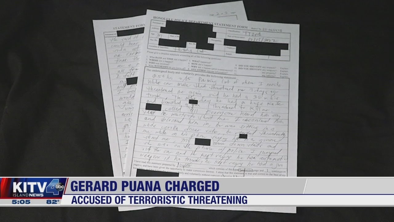 Gerard Puana, Katherine Kealoha's uncle, charged with terroristic threatening after incident in Salt
