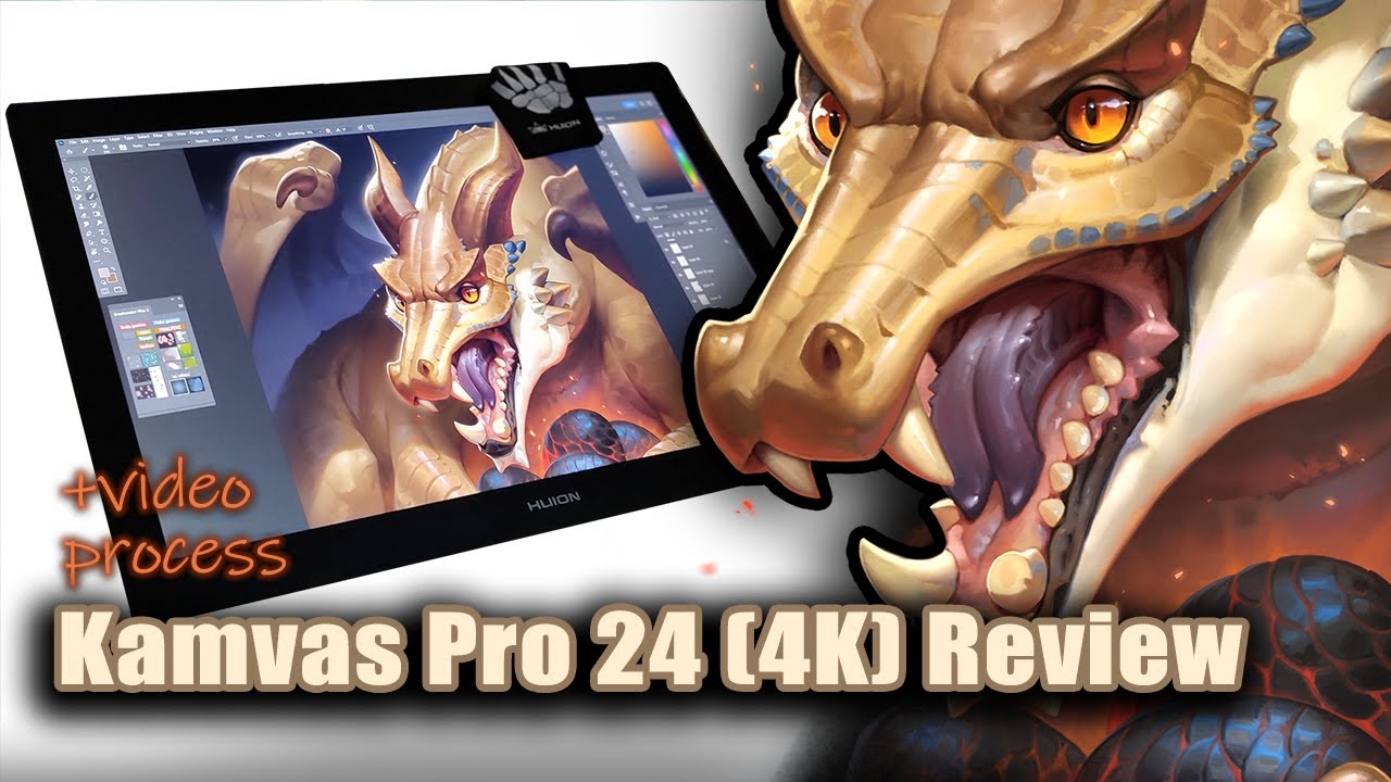 Huion Kamvas Pro 24 (4K) Review and Demo illustration