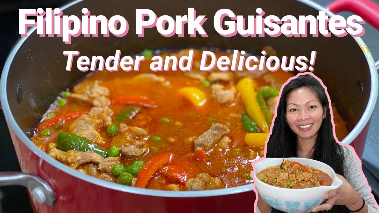 How To Make Pork Guisantes - Pork And Peas
