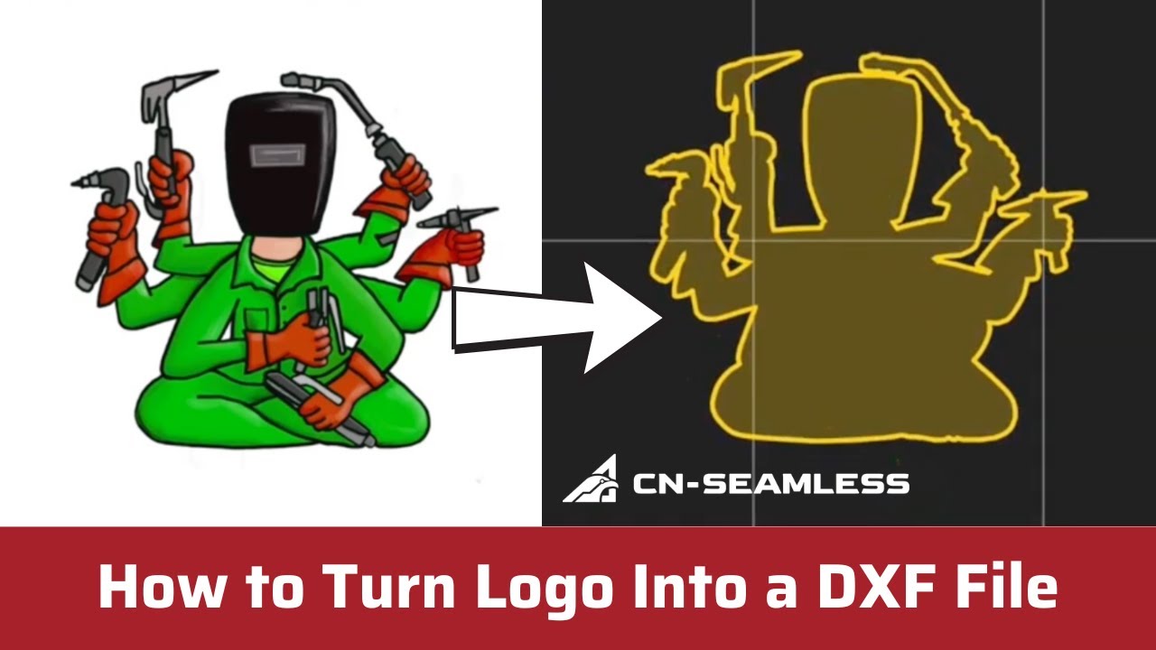 How to Turn A Logo Into DXF File Tutorial