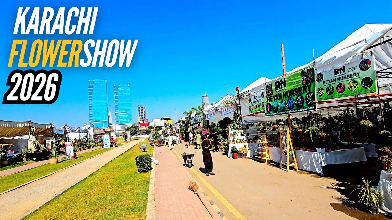 [4K] FlowerShow in Karachi 2026 walking Tour