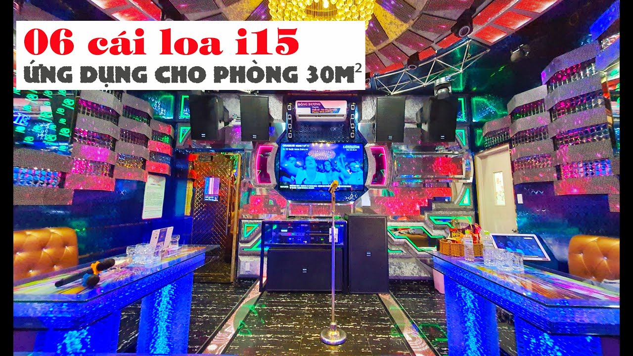 Bộ d&agrave;n karaoke chuẩn kinh doanh cho ph&ograve;ng 30m&sup2; - Loa karaoke 40 i15 | MAXO Audio