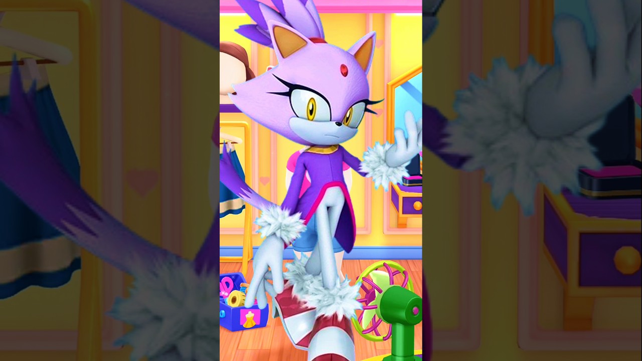 Blaze The Cat Cosplay Makeover💜 My Talking Angela 2
