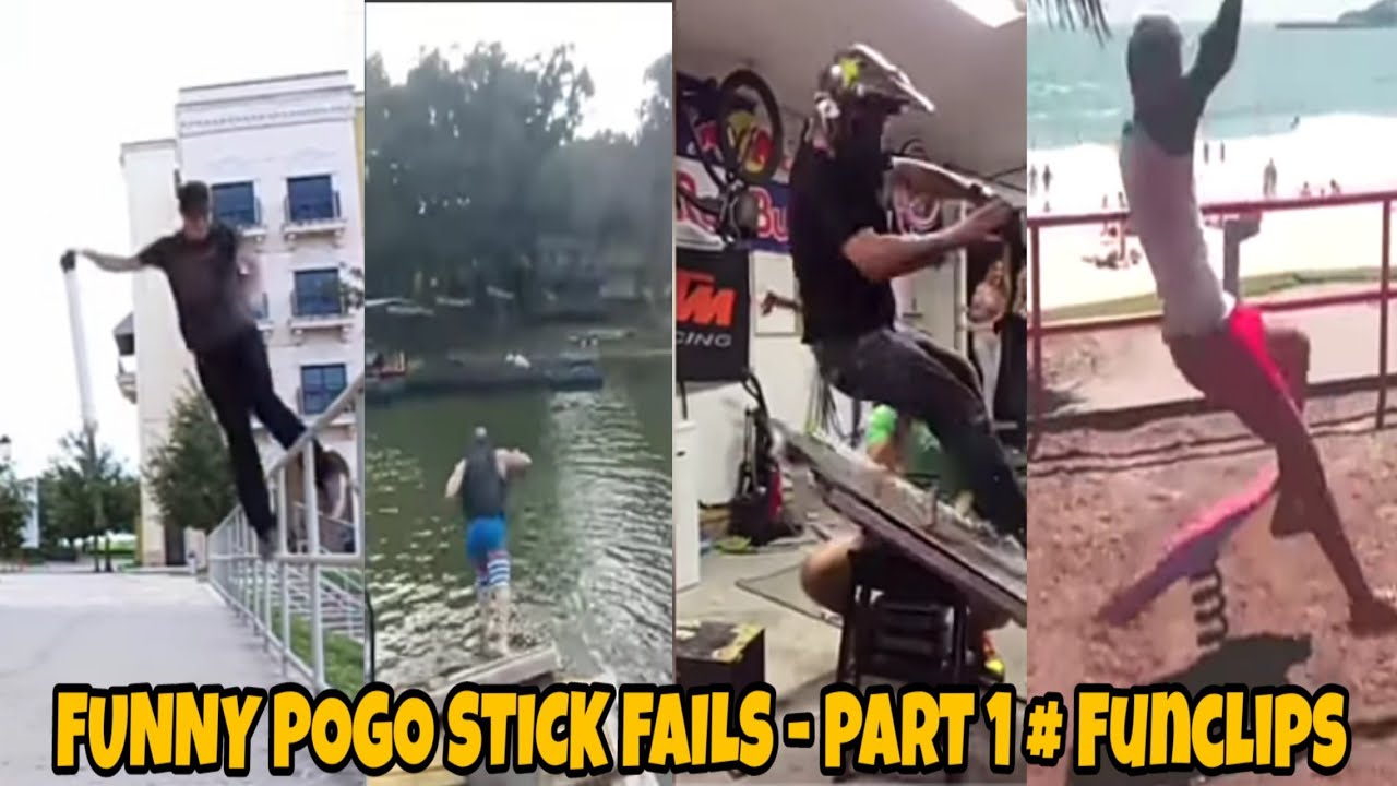 funny pogo sticks fails | TRY NOT TO LAUGH CHALLENGE | pogo sticks - part 1| #Funclips