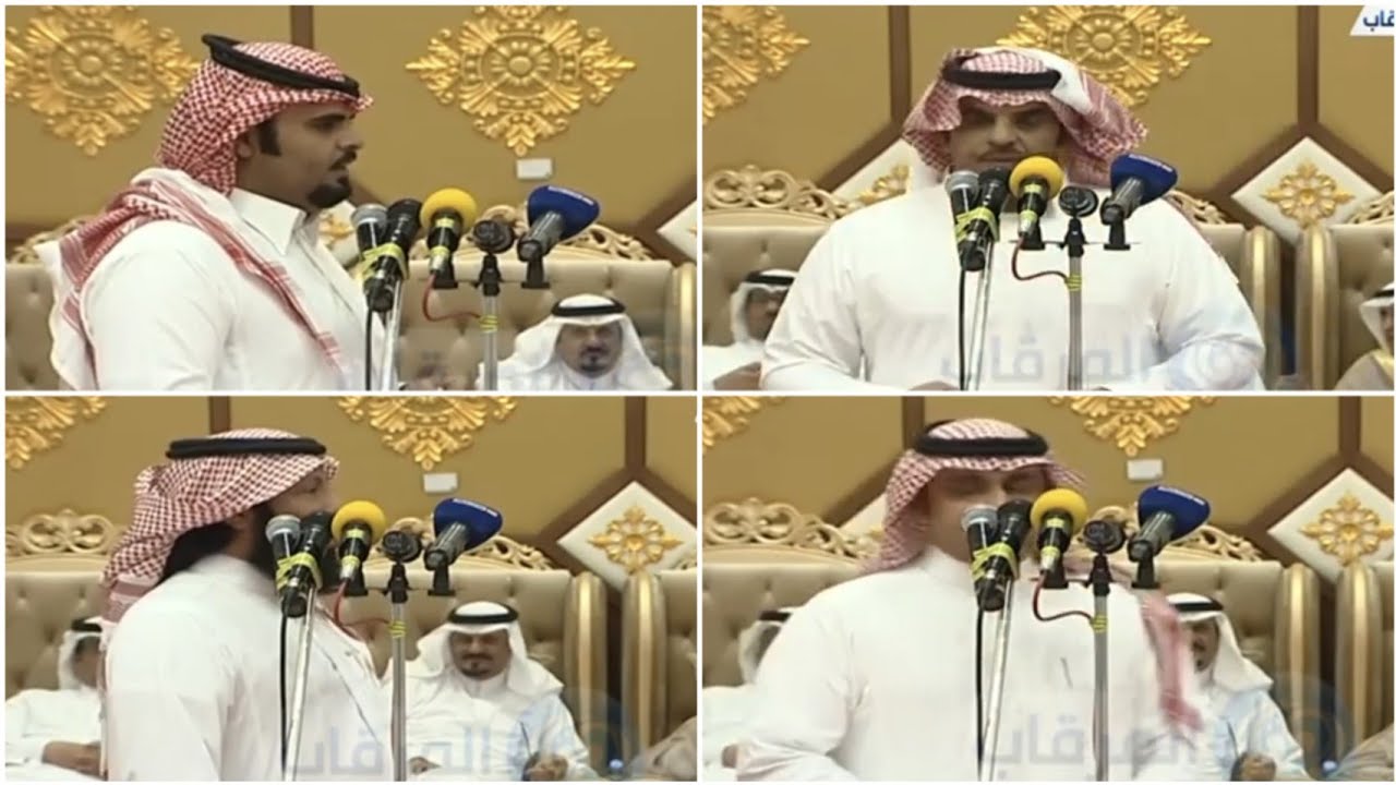 محاورة رباعية رائعة من افضل الشعراء من حفل الدعاجين ٢٠١٧