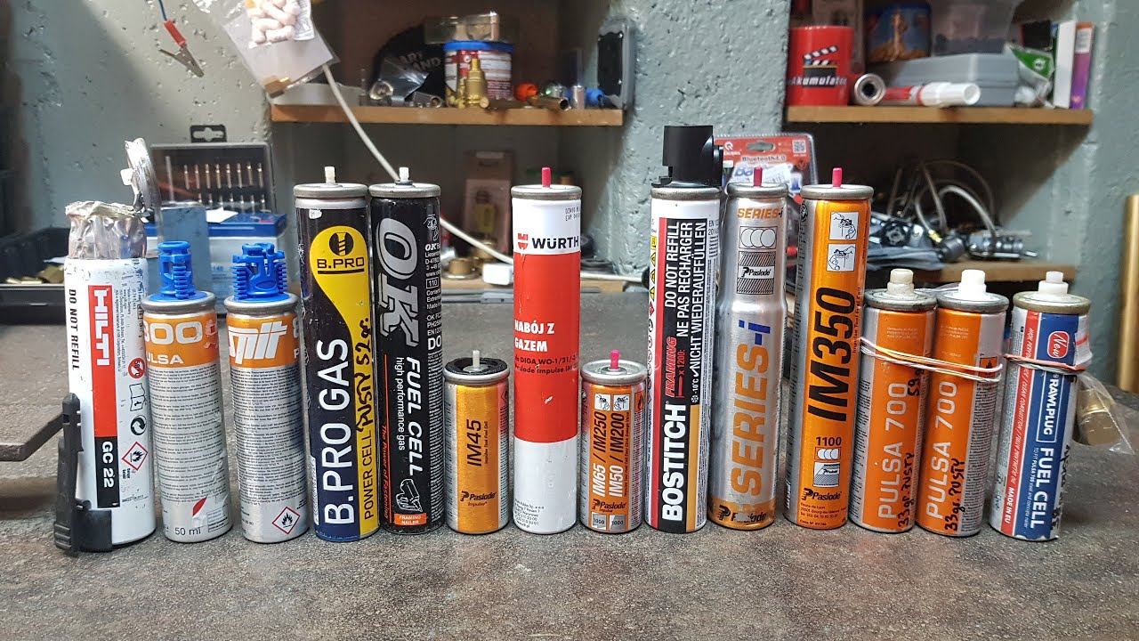 Napełniam kartusze do gwoździarek Paslode - Split pulsa 800 - OK - B.PRO GAZ - Hilti - WÜRTH - itp.