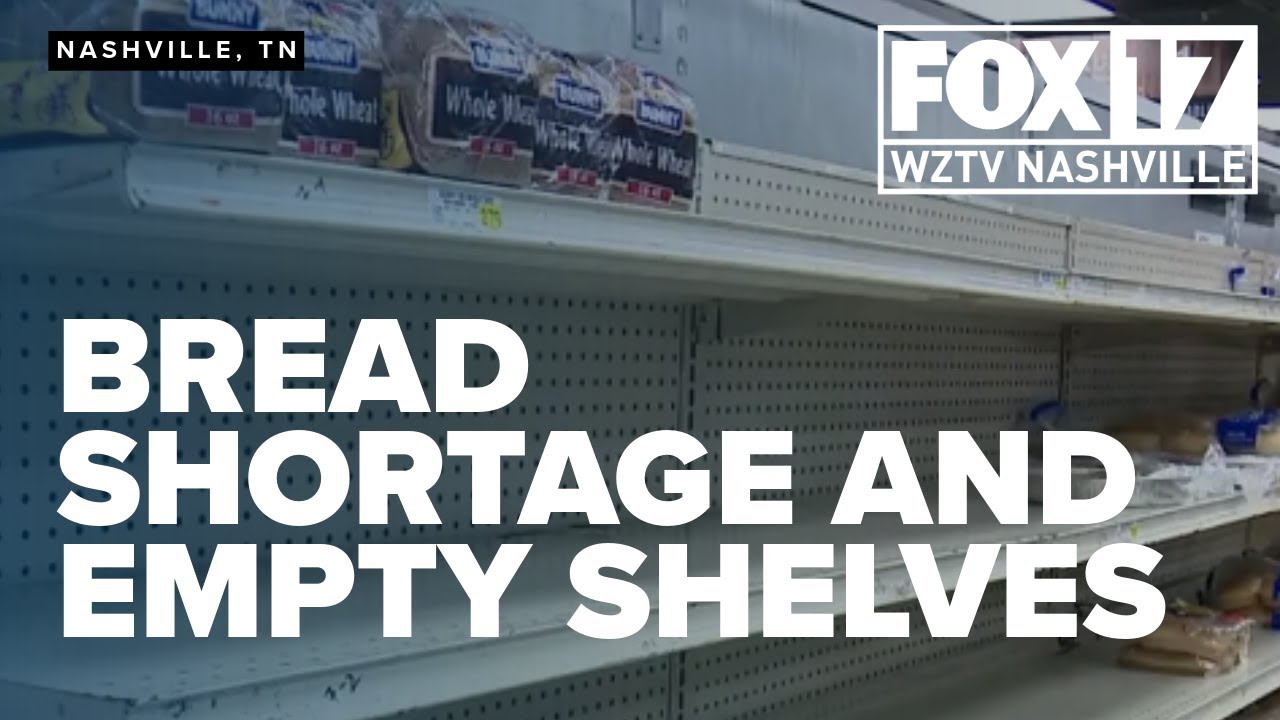 Bread shortage and empty shelves: Grocery rush begins at Middle Tennessee stores