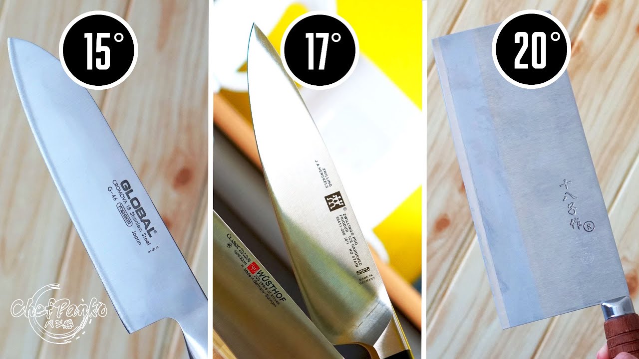 Best sharpening angle for kitchen knives