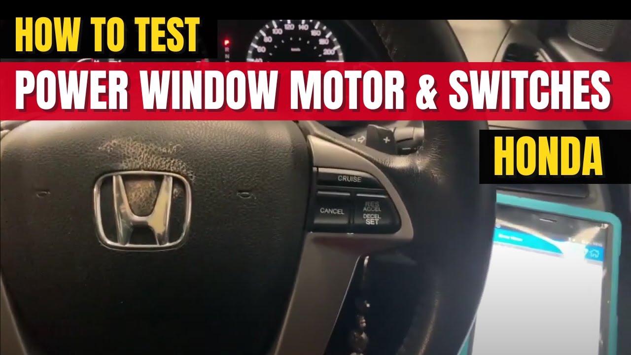 Test the Power Window Motor & Switches in 2 Minutes