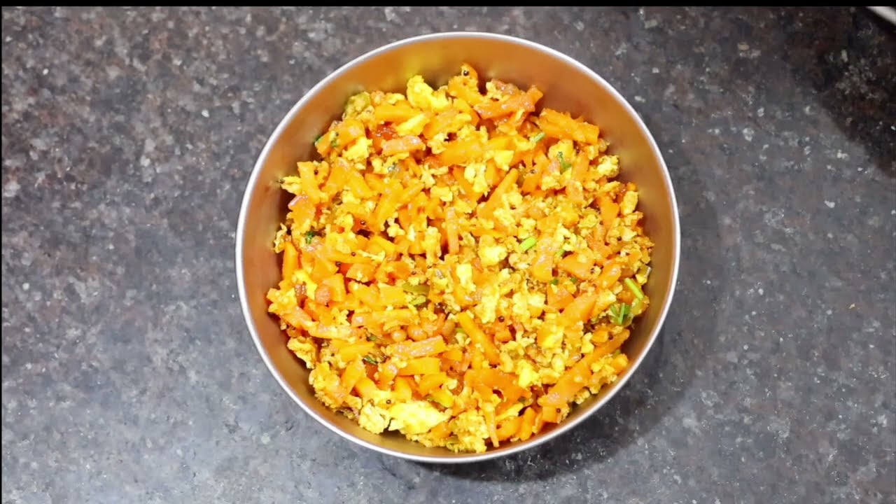 Carrot Egg Fry కోడిగుడ్డు క్యారెట్ ఫ్రై ఇలా చేయండి ఒకసారి చాలా అంటే చాలా బాగుంటుంది🥰