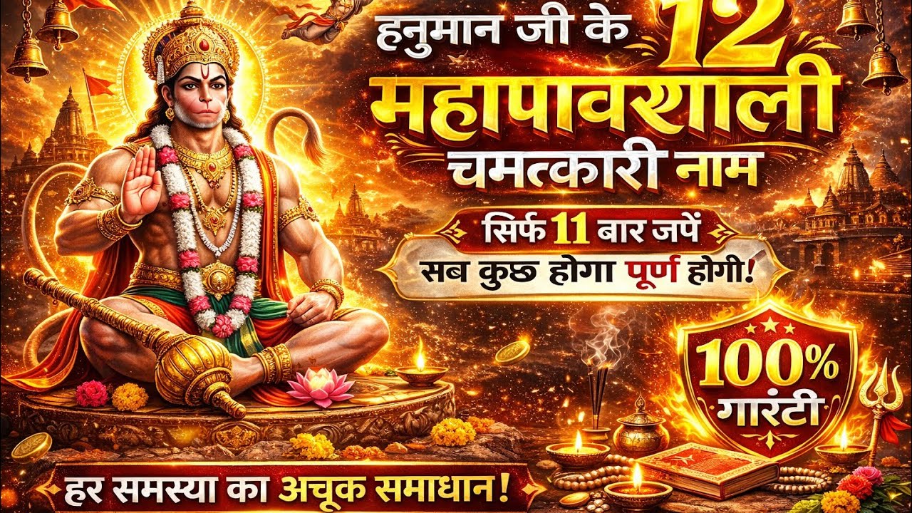 “हर समस्या का समाधान!”🚩 “नाम जपते ही मिलेगा आशीर्वाद”