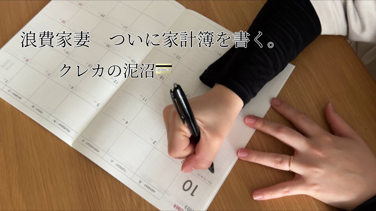 (借金あり)浪費家妻　ついに家計簿をつける。