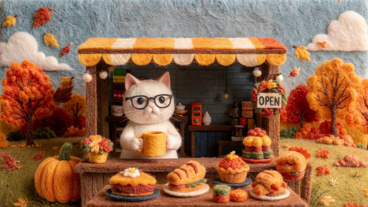 Warm Rustic Bakery Ambience ☕ Fresh Coffee & Market Sounds | Cozy Jazzhop for Relaxing