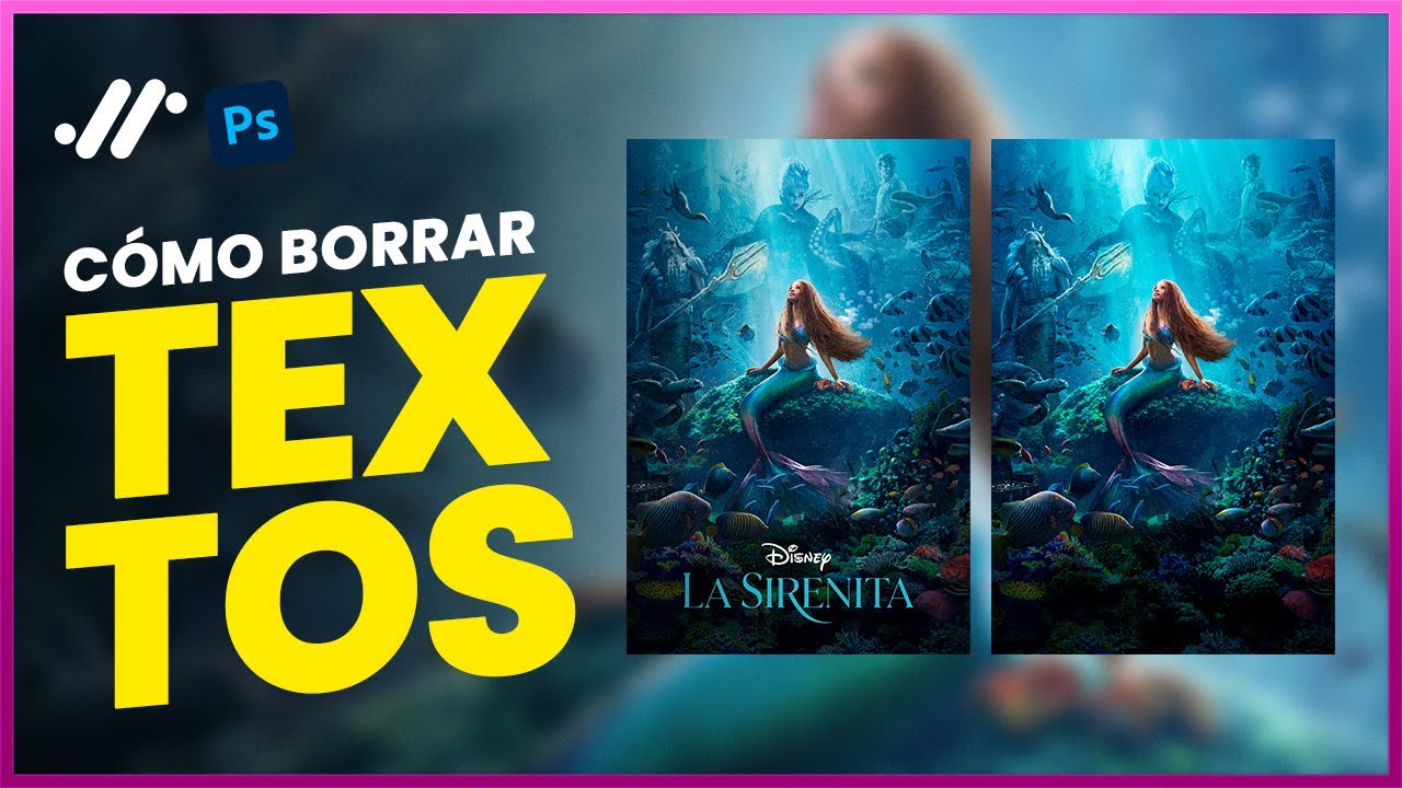 Como BORRAR el texto de una iMAGEN en Photoshop | 2 formas
