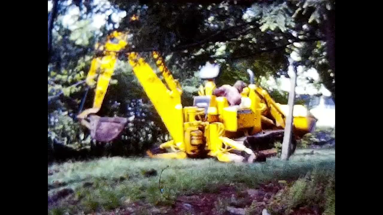 Digging up Back Yard for Water Pipes Weatherly PA May 15 1979