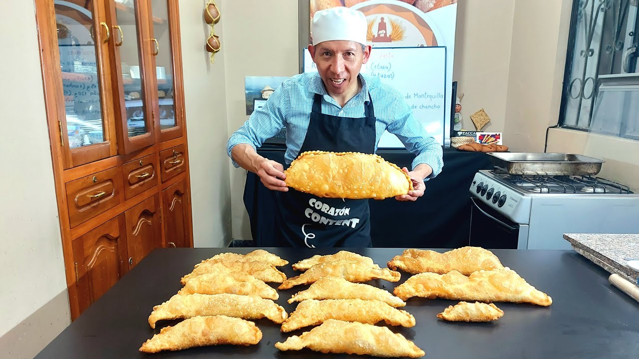 Empanadas de Viento con una Masa muy fácil con pocos ingredientes, Clase en vivo y en Directo