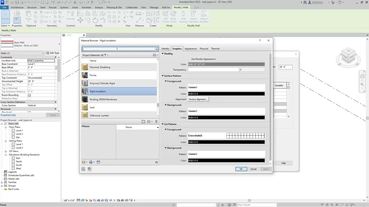 AUTODESK REVIT: Create and edit wall type