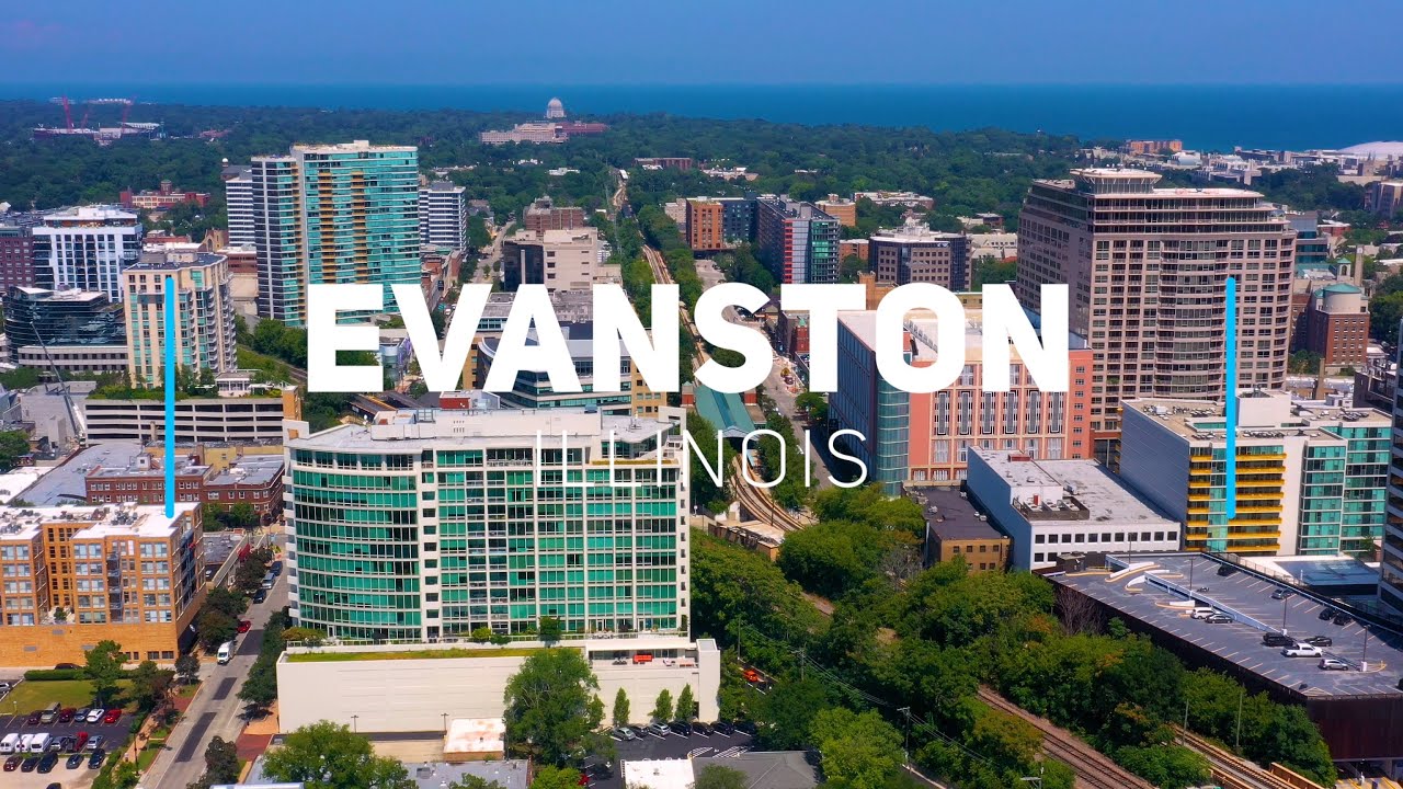 Beautiful Evanston, Illinois | A Scenic Tour of Chicago’s North Shore - 4K aerial video