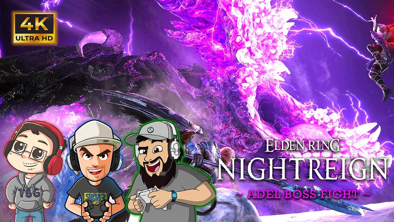 Elden Ring Nightreign Co-Op 4K UHD (Adel, Baron of Night, Boss Fight) - ft. oXLarryXo & Flexo