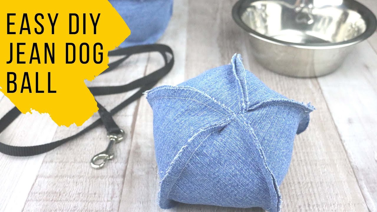 Easy DIY Jean Dog Ball Sewing Tutorial - DIY Dog Toy