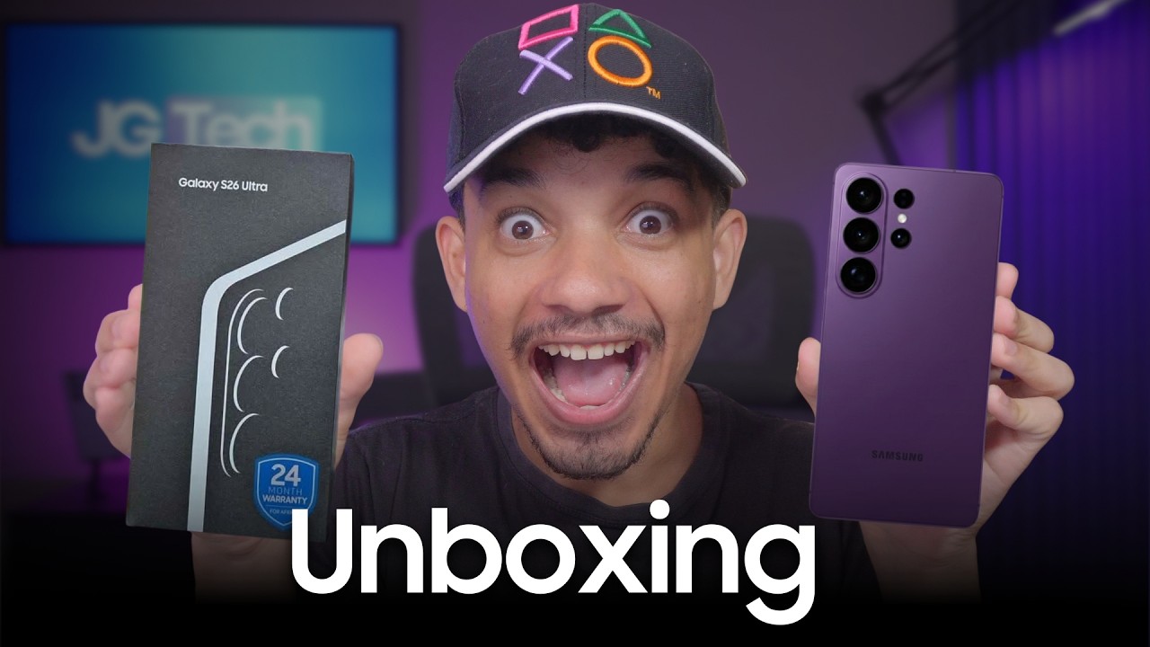 🚨Galaxy S26 Ultra - Unboxing e Primeiras impressões (React ao PRIMEIRO DO MUNDO)