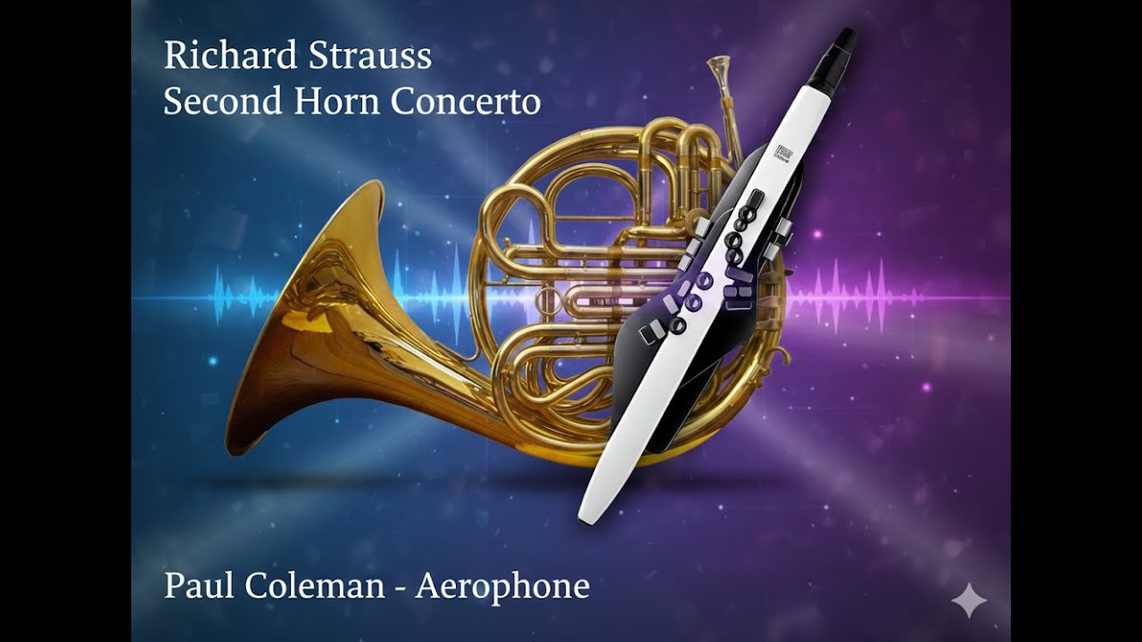 Richard Strauss 2nd Horn Concerto   Performed by Paul Coleman on the Roland Aerophone