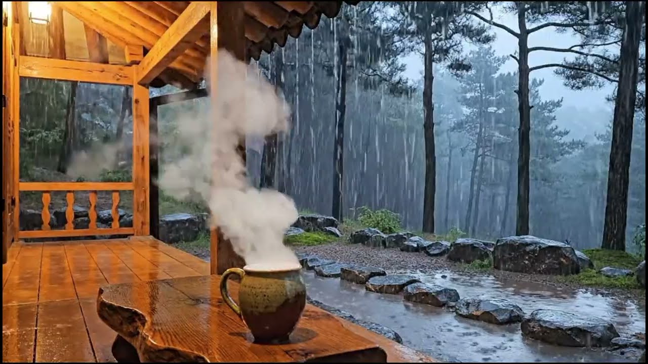 지붕 끝에서 떨어지는 빗방울 🌧️ 마음이 편안해지는 잔잔한 ASMR