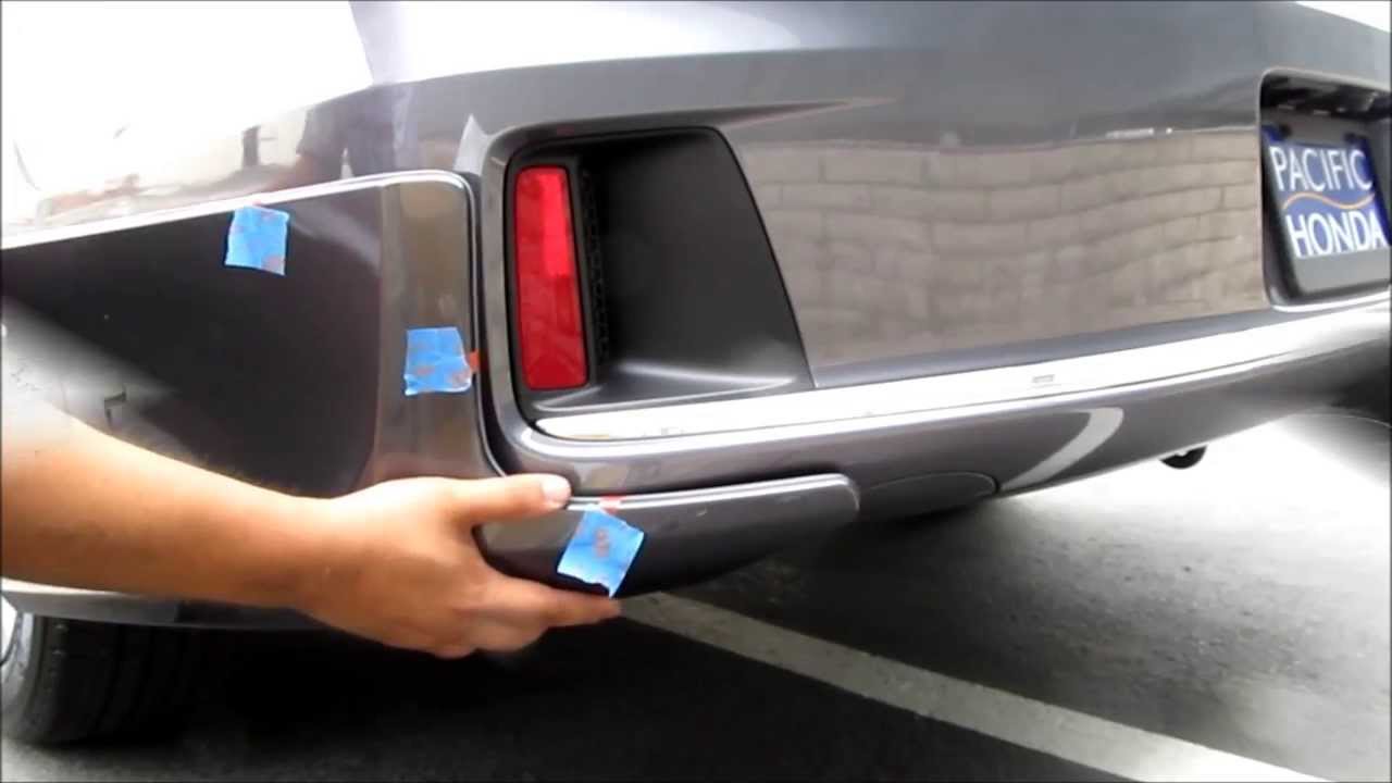 DIY 2013 2014 2015 Honda Accord Coupe & Sedan HFP lip kit Installation Part 3  (rear)