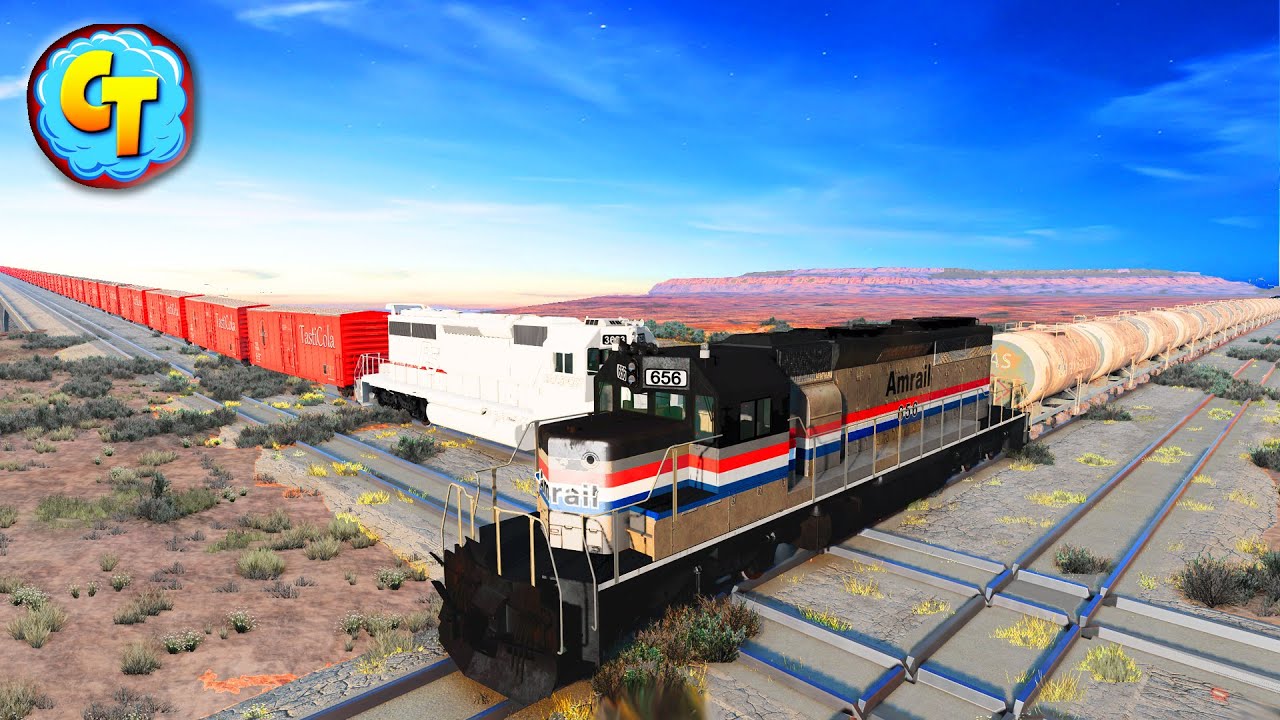 Train Accidents Derailments ✅ Сrossing Railways High Speed Crashes ✅ BeamNG DRIVE