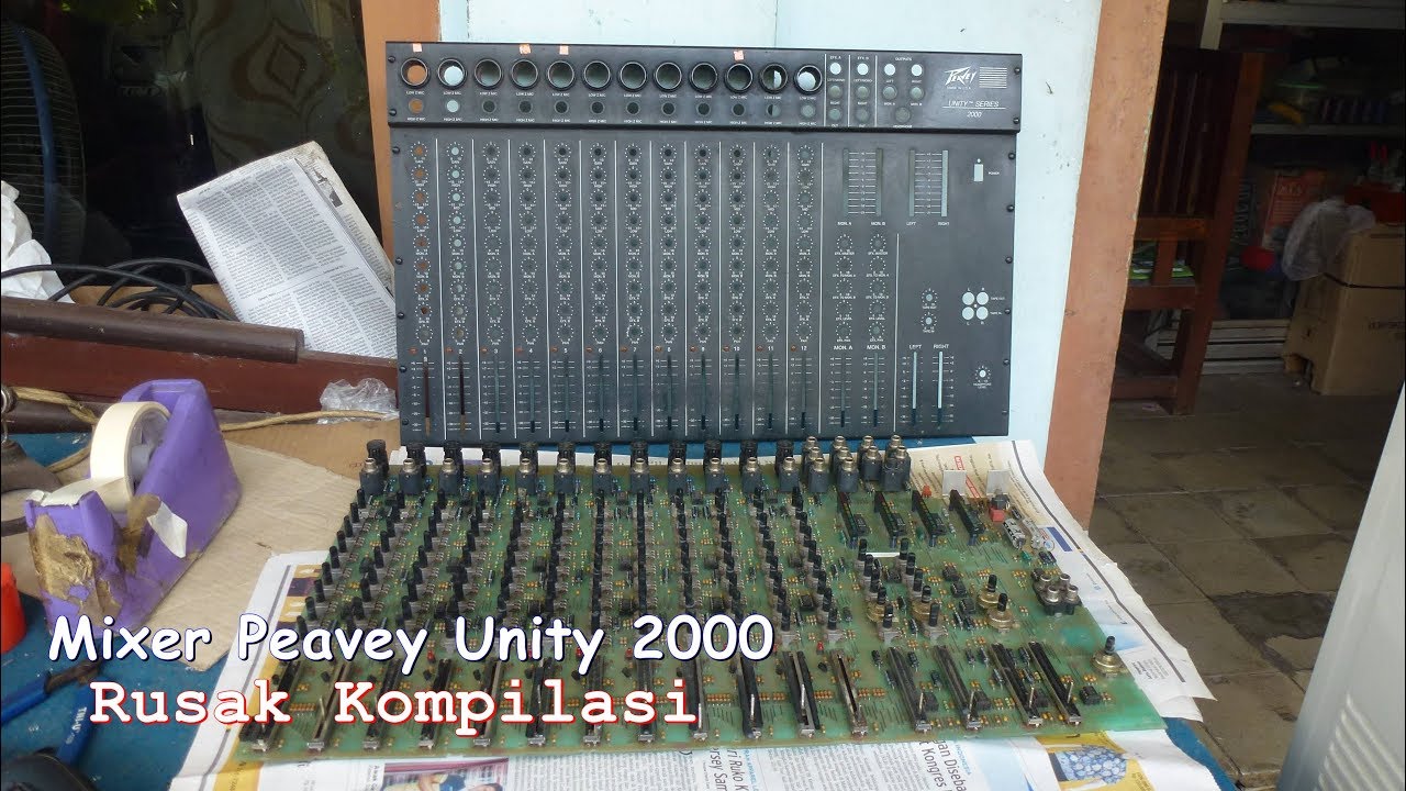 Memperbaiki Mixer Peavey Unity Series 2000 Satu Chanel Tidak Hidup - Potensio Tidak Balance