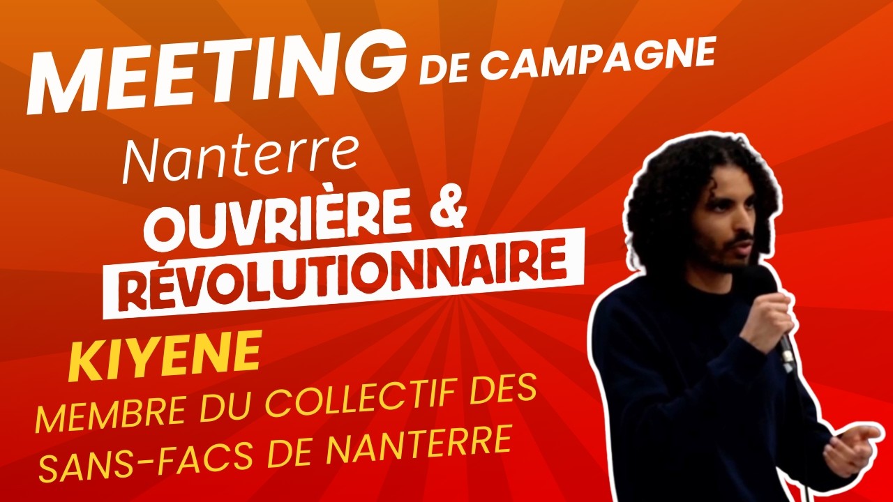 Intervention de Kiyene, membre du collectif des sans-facs, sur la lutte à la fac de Nanterre.