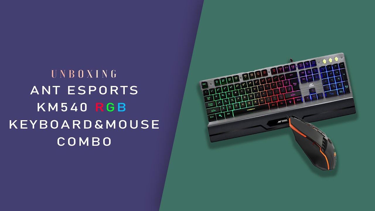 30$ RGB Keyboard & Mouse Combo | Ant Esports KM540 Combo | Unboxing and Review