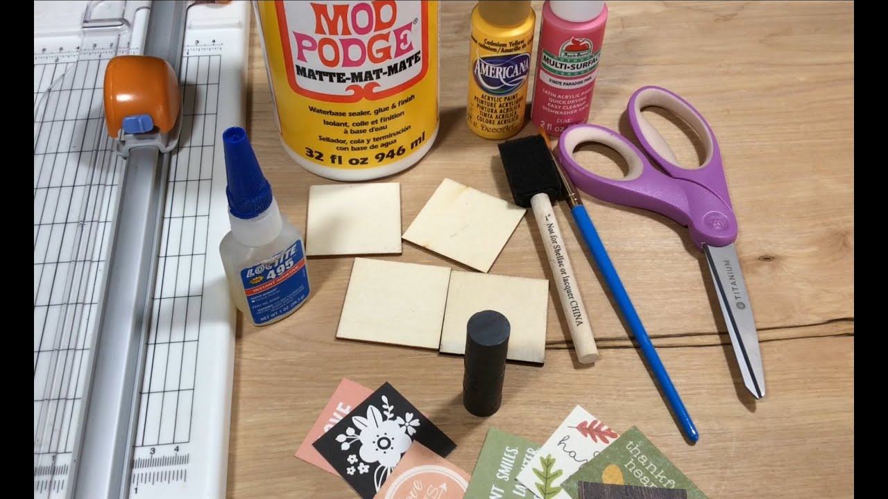 *Tutorial* How to make cute wood magnets