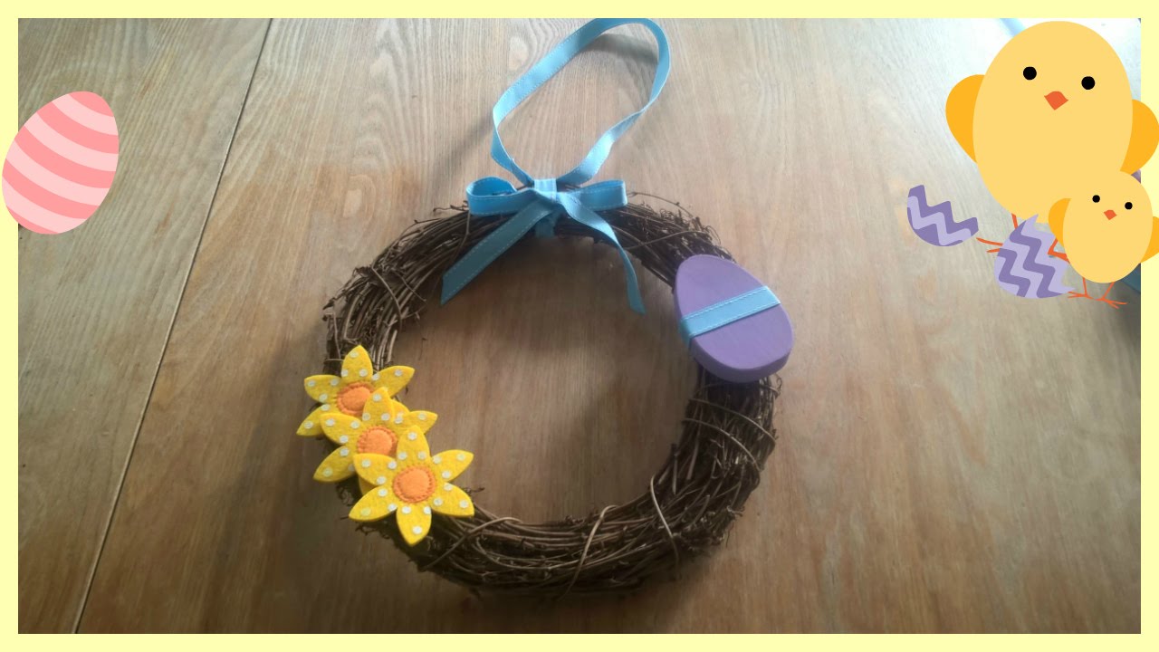 How to make a simple Easter wreath