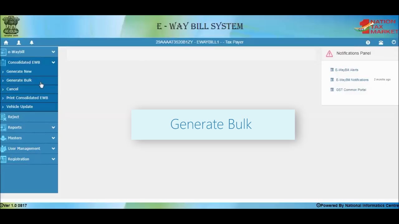 Consolidated e waybill