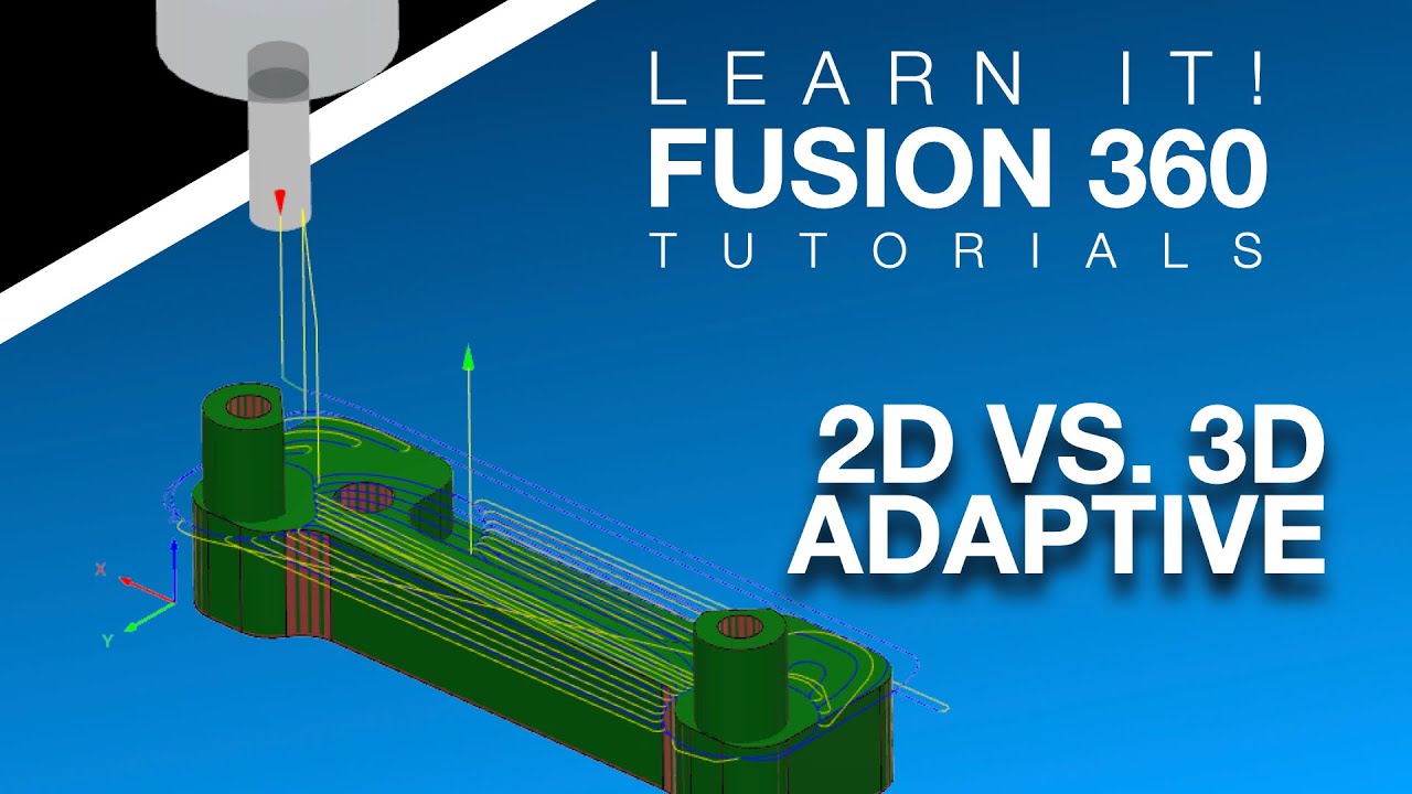 Fusion 360 — HWIMT — Часть 001 Настройка 2 — Операция 1 (2D и 3D адаптивная очистка)
