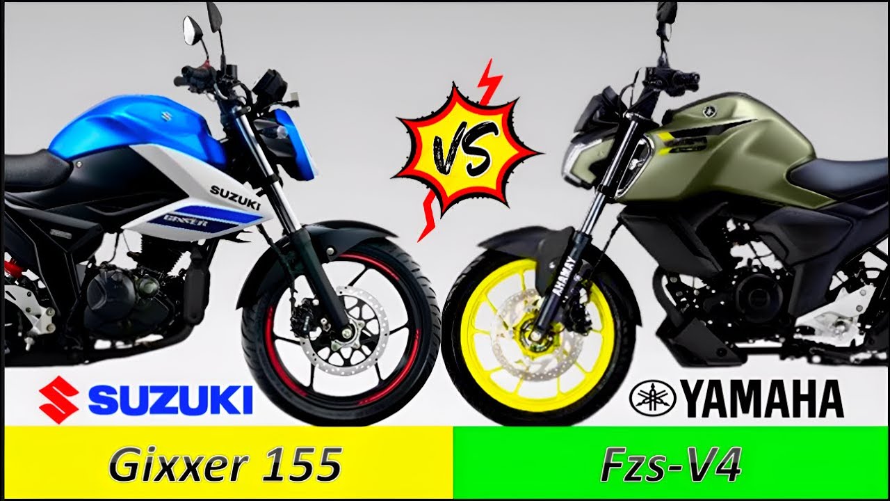 Yamaha FZS FI V4 Vs Suzuki Gixxer 155 Fi (abs) Comparison