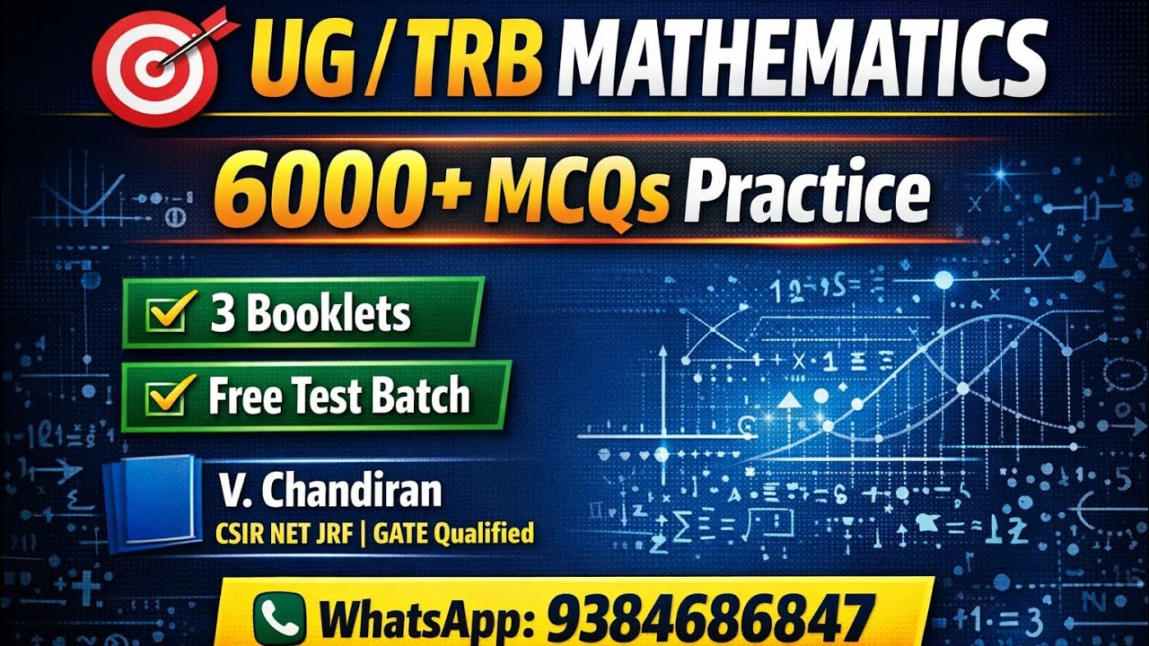 UG TRB MATHEMATICS MCQS BOOKLET CON :9384686847 