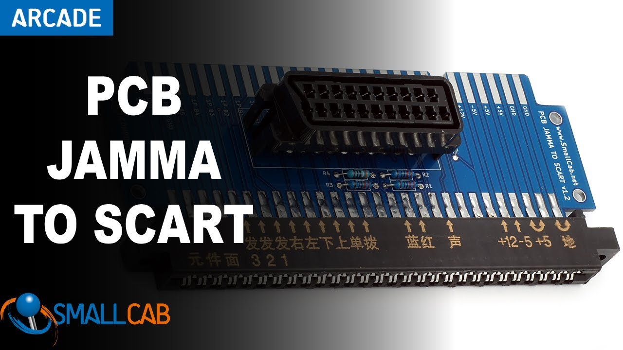 Pr&eacute;sentation PCB JAMMA To Scart
